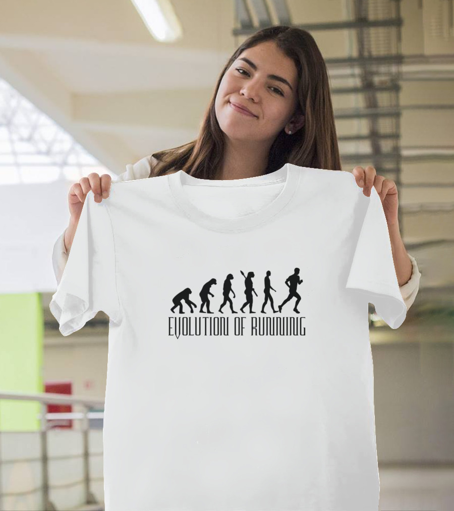 Evolution Walking to Running Progression Journey T-Shirt