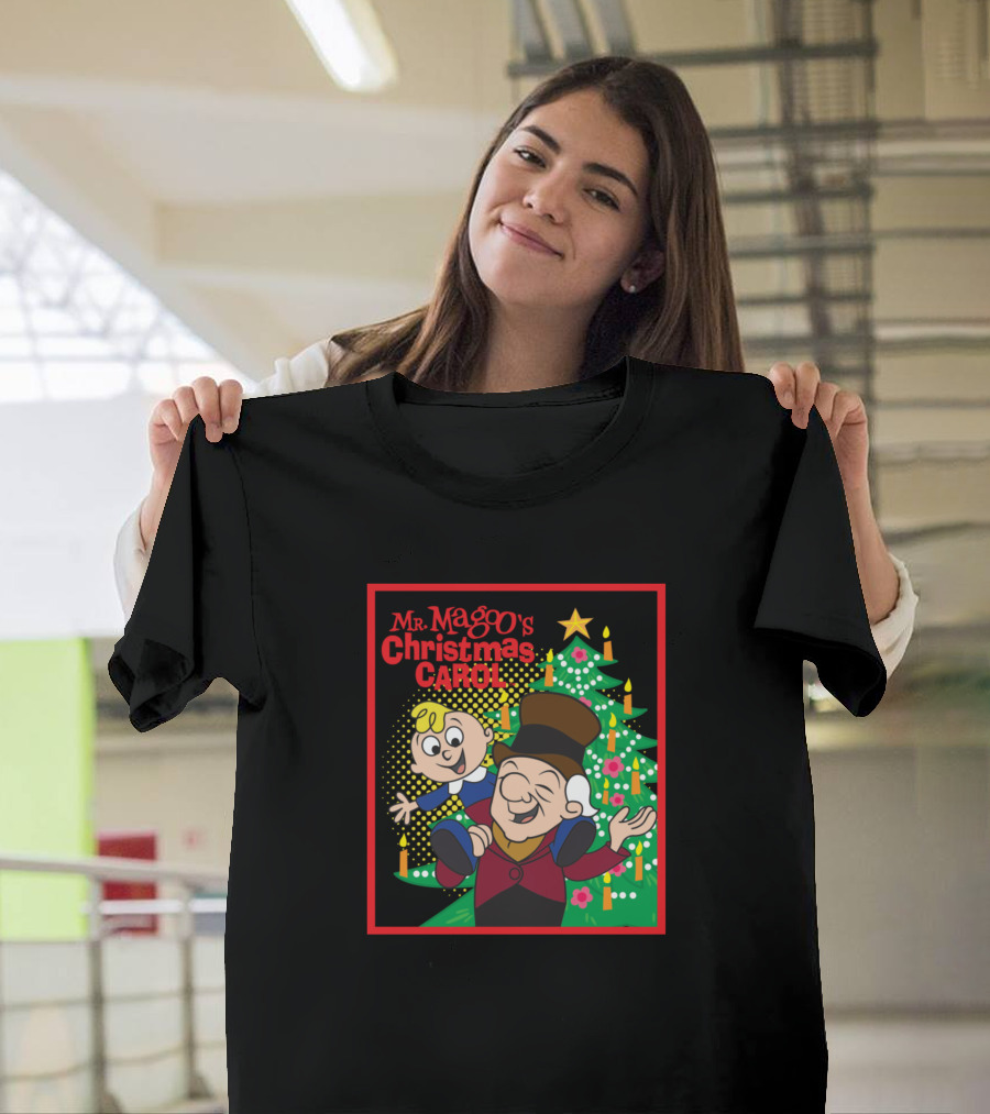 Mr Magoo's Christmas Carol Festive Animated Holiday Scene T-Shirt