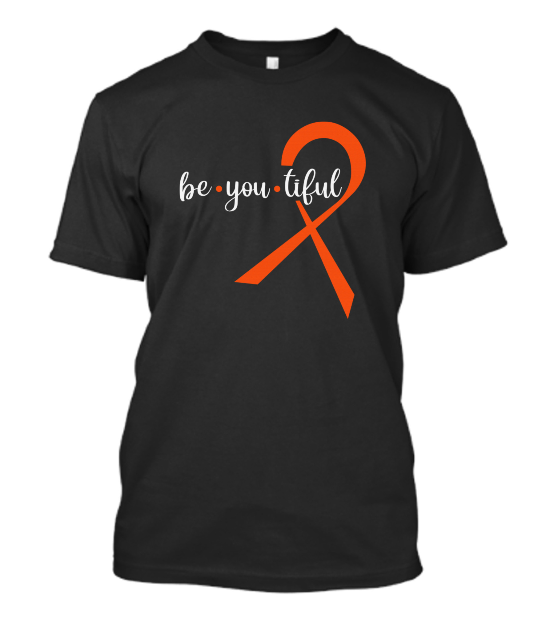 Be You Tiful BeYouTiful Multiple Sclerosis Awareness Orange T-Shirt