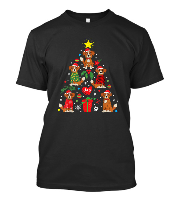 Nova Scotia Duck Tolling Retriever Christmas Dog Tree T-Shirt