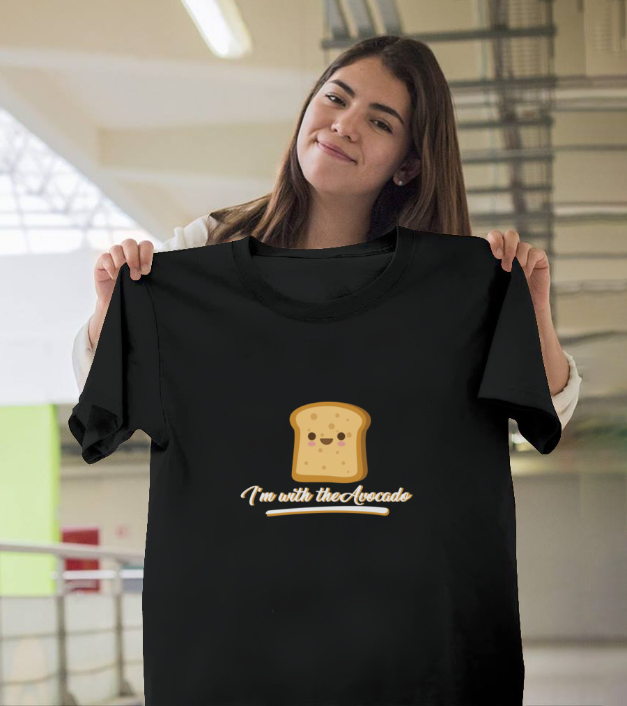 I'm With the Avocado Toast Lover Cute and Funny Couple Concept T-Shirt