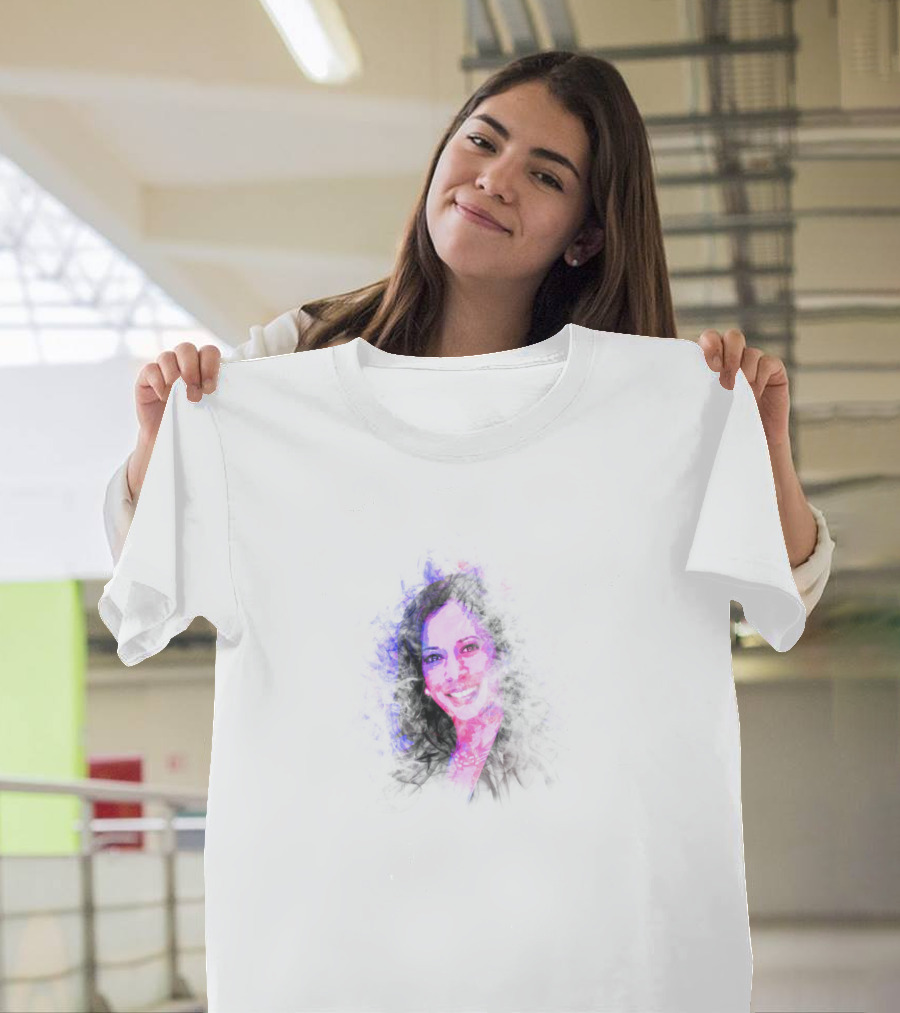 Kamala Harris Pop Art Portrait Smoke Effect T-Shirt