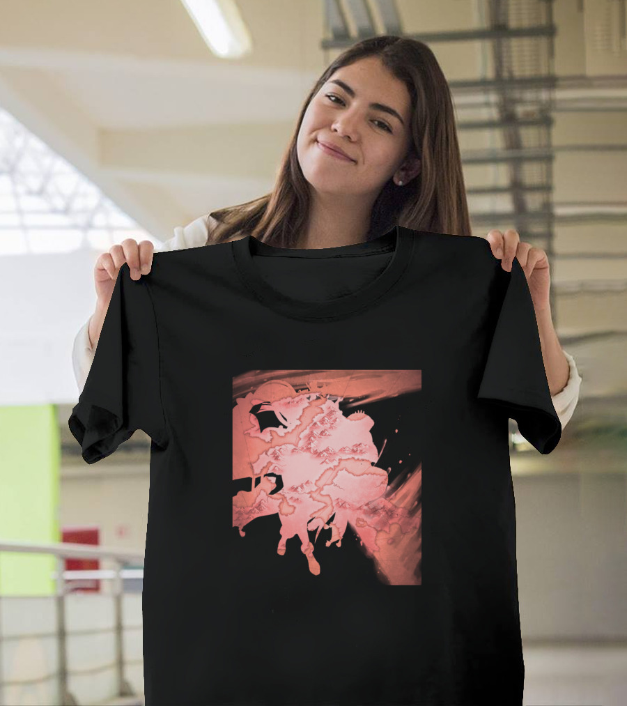 Altina Cross Time Duo Abstract Pink Map T-Shirt