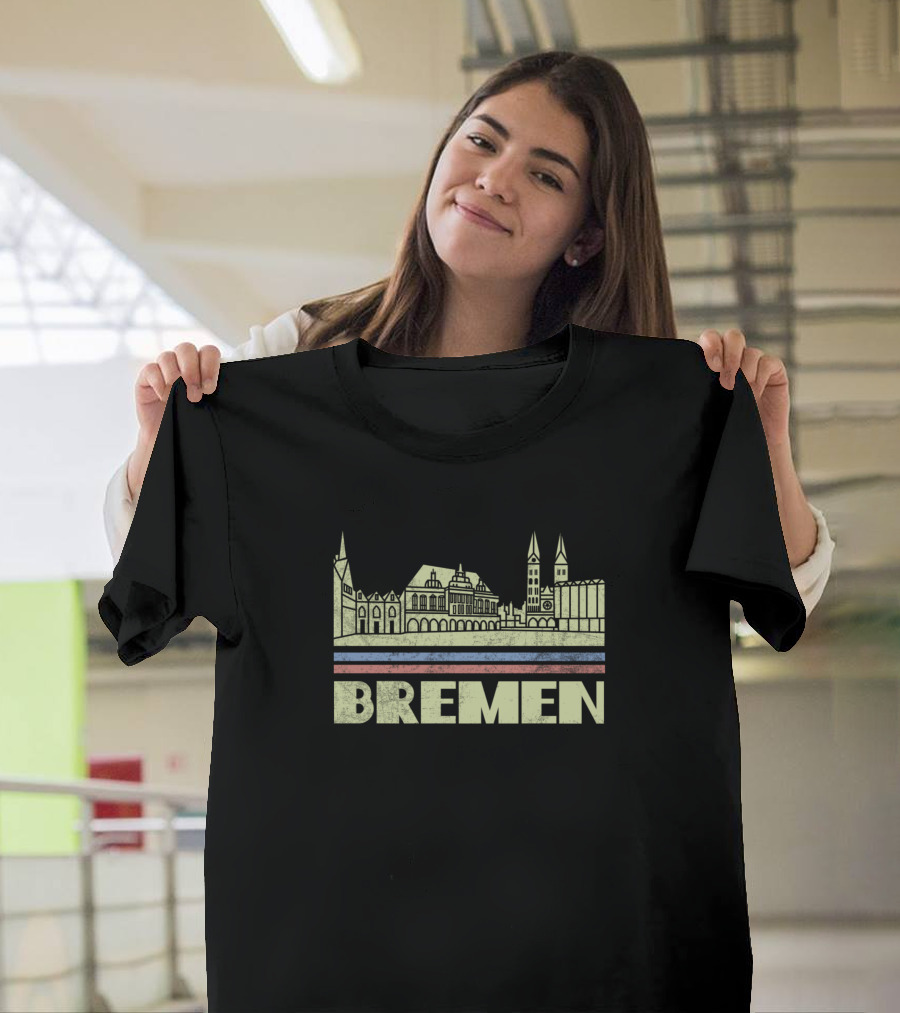 Bremen Germany Skyline Cityscape Architecture Landmarks T-Shirt