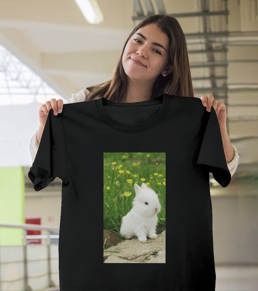 Rabbit Nature in Spring Meadow T-Shirt