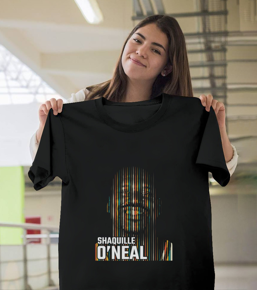 SHAQUILLE O'NEAL Vertical Stripe T-Shirt