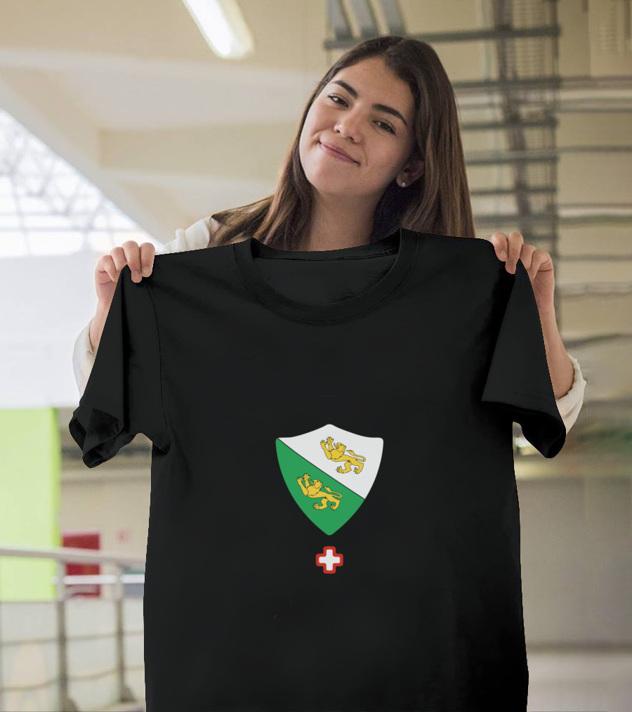 Thurgau Wappen Schweiz Swiss Shield Lions Wings T-Shirt