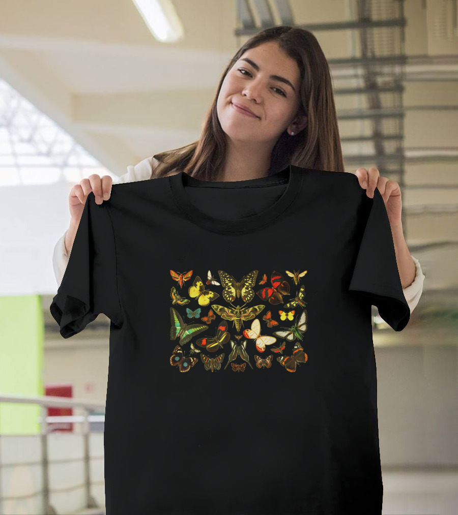 Vintage Butterfly Butterflies Print Collection T-Shirt
