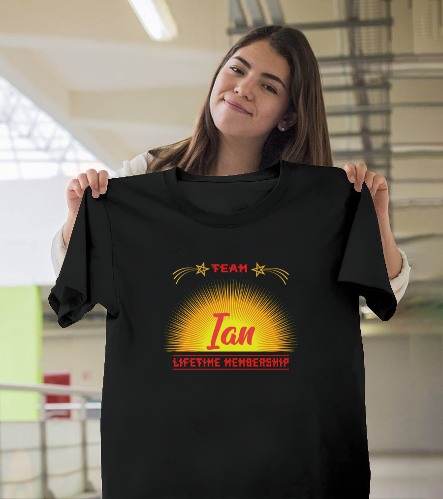 Team Ian Lifetime Membership Stars and Sunrise T-Shirt