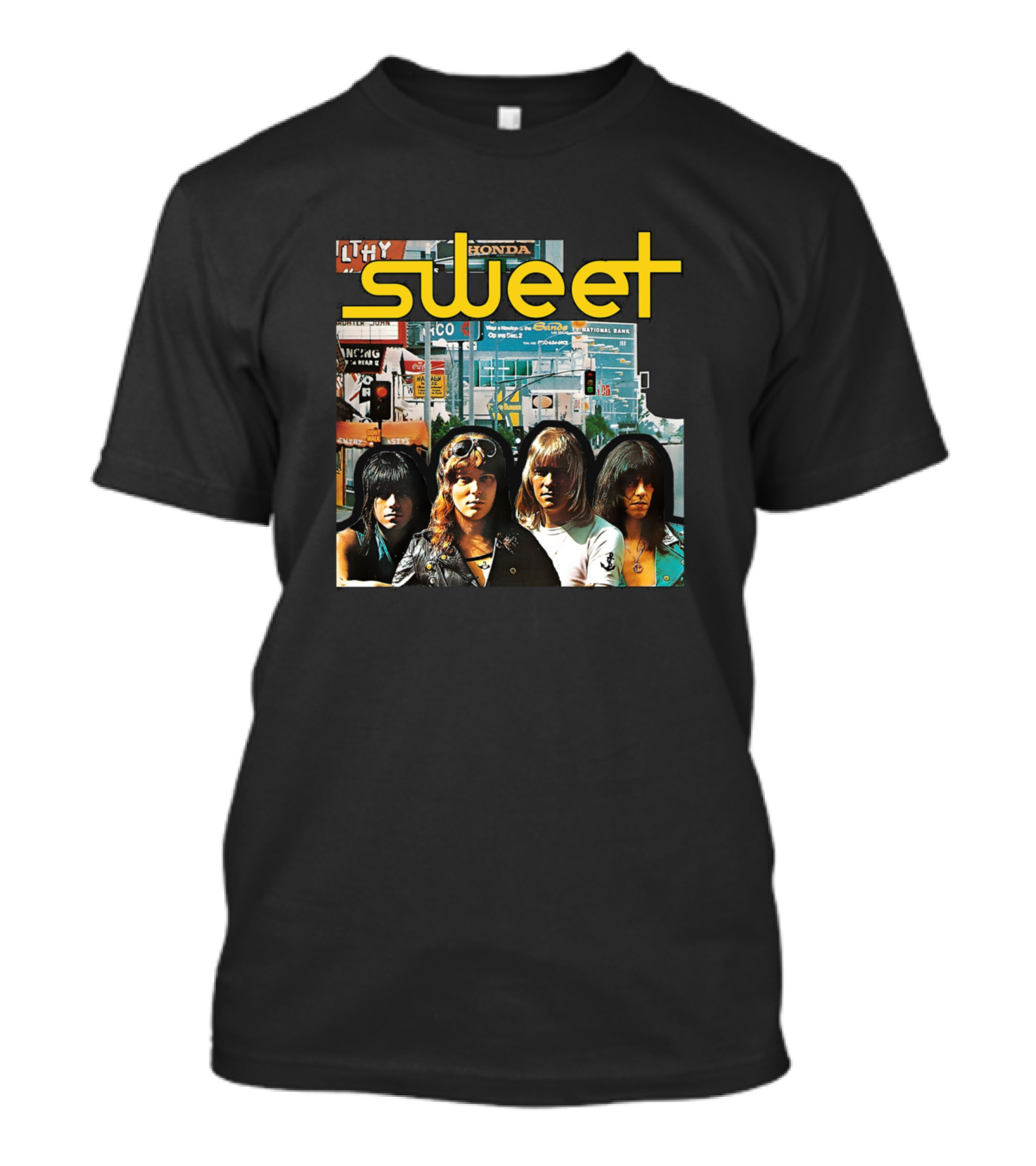 Sweet Band Album Cover Collage T-Shirt