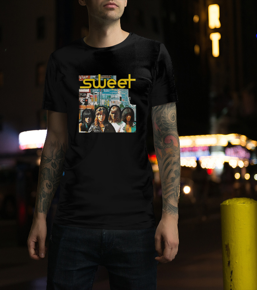 Sweet Band Album Cover Collage T-Shirt