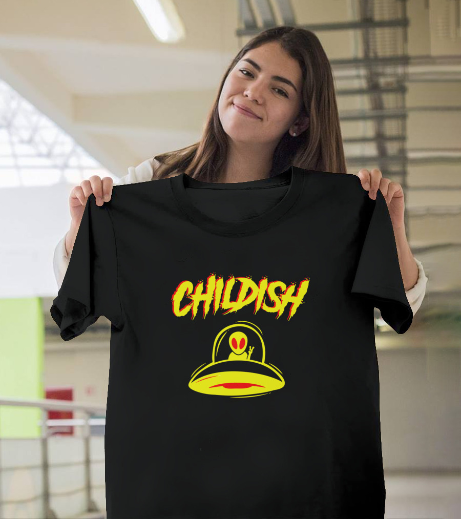 CHILDISH Alien Saucer Peace Sign T-Shirt