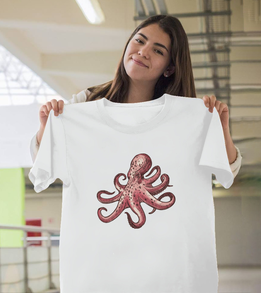 Octopus Sea Monster Birthday T-Shirt