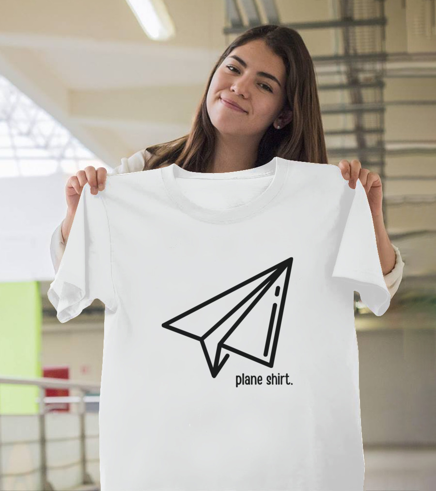 Plane Shirt Funny Paper Plane T-Shirt