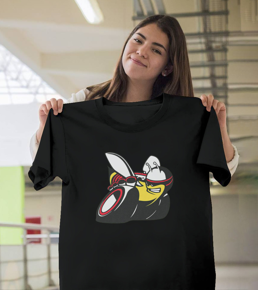 Scats Packs Bees Racing Motorbike Mascot T-Shirt