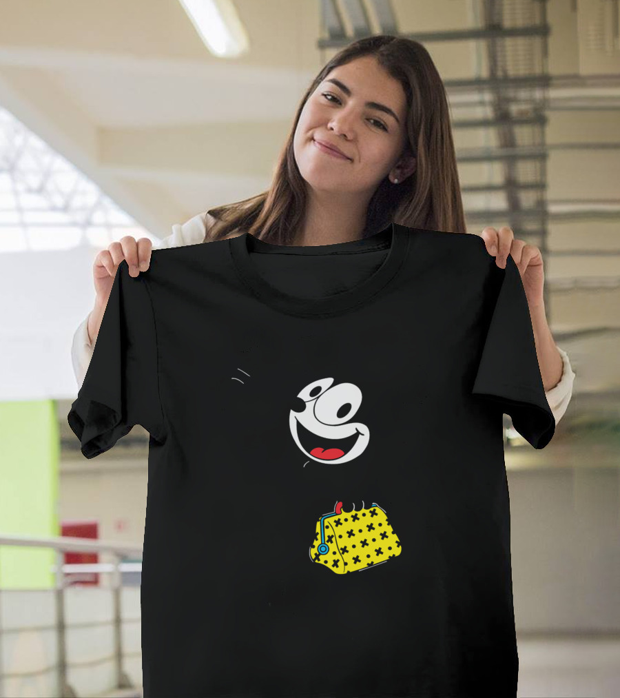 Felix The Cat Holiday with Iconic Yellow Bag T-Shirt