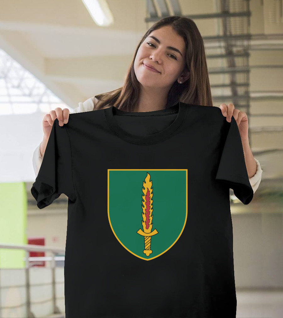 Insignia of the Lithuanian Special Operations Forces Flame Sword Emblem T-Shirt