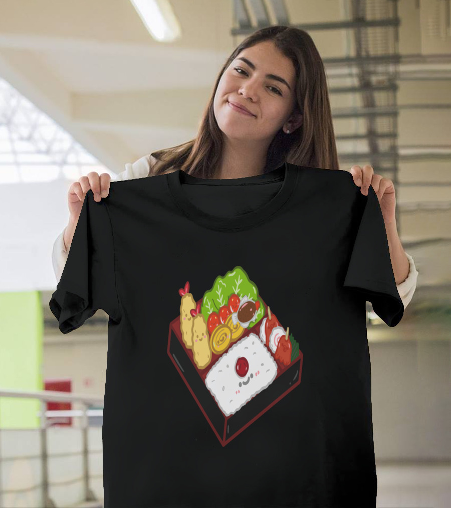 Kawaii Bento Box Cute Food Doodle T-Shirt