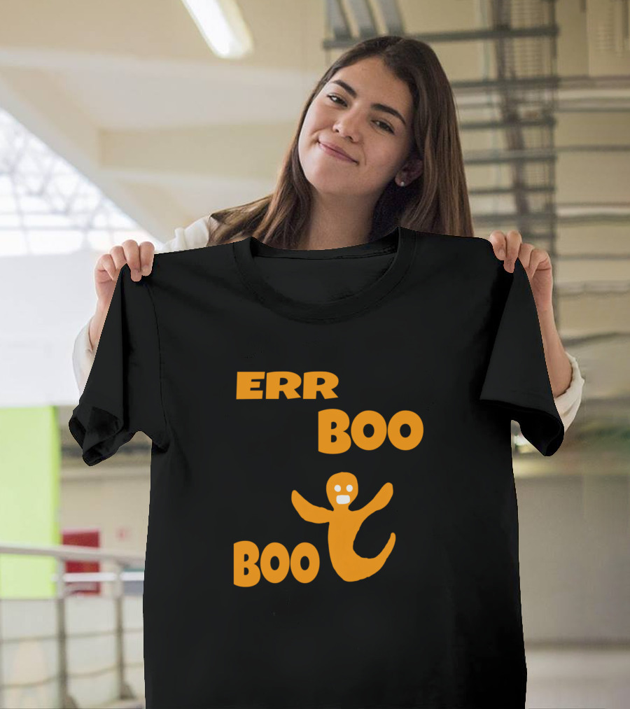 Err Boo Boo Halloween Funny Stickers Ghost T-Shirt