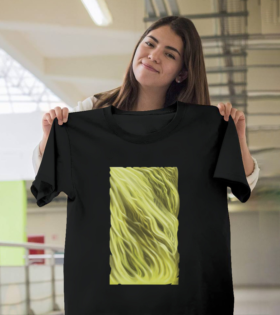 Phoenix Yellow Swirl Waves T-Shirt