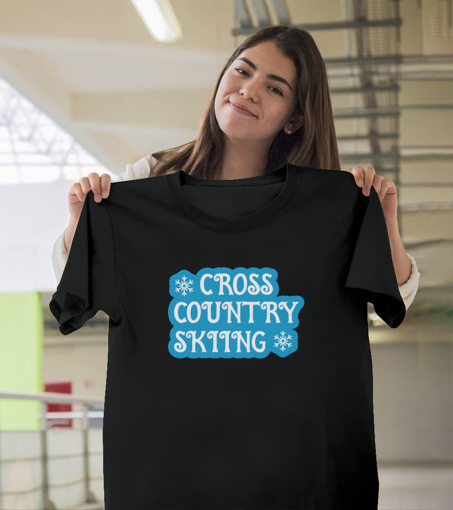 CROSS COUNTRY SKIING Winter Sports Snowflakes T-Shirt