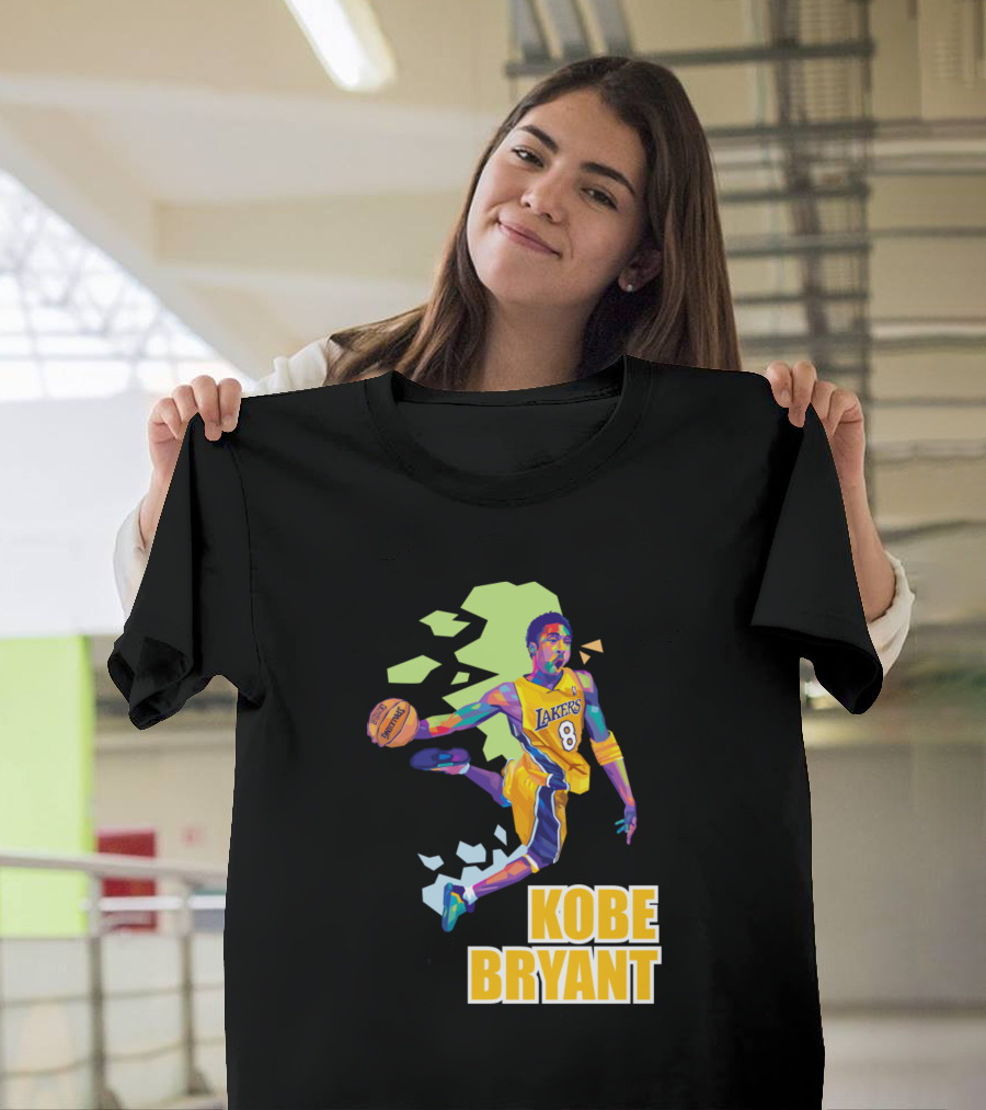 Kobe Bryant Lakers Slamdunk Art 8 Jersey T-Shirt
