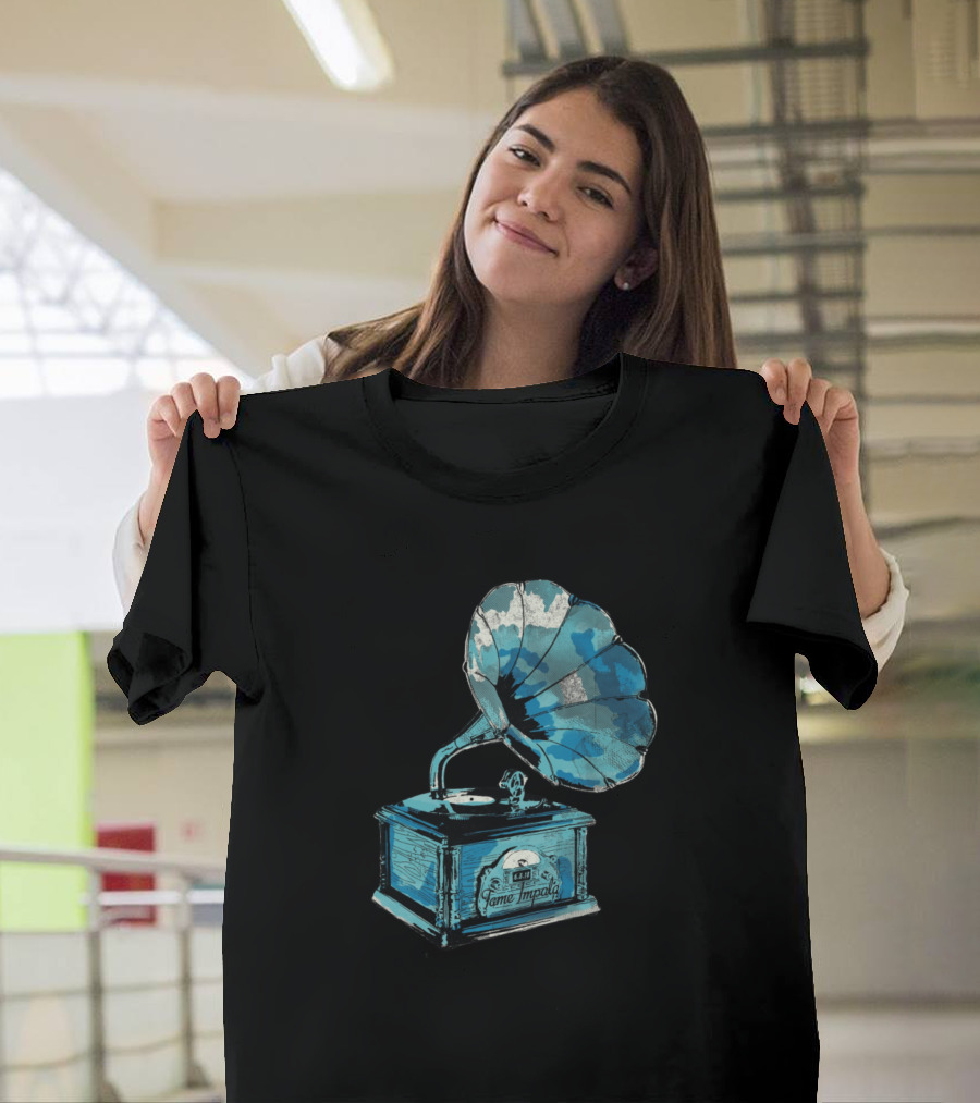 Tame Impala Gramophone Blue Clouds T-Shirt