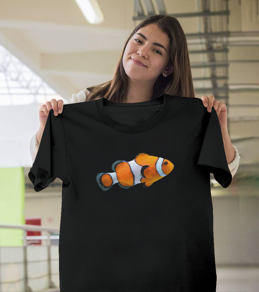 Clownfish Low Poly Vector T-Shirt