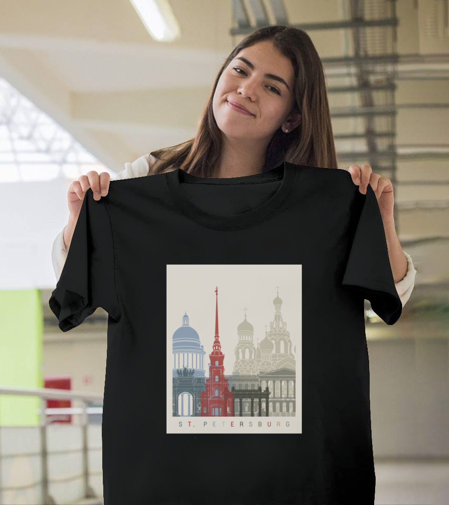 St Petersburg Iconic Landmarks T-Shirt