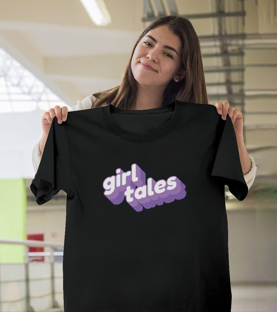 Girl Tales Shadowed Letters T-Shirt