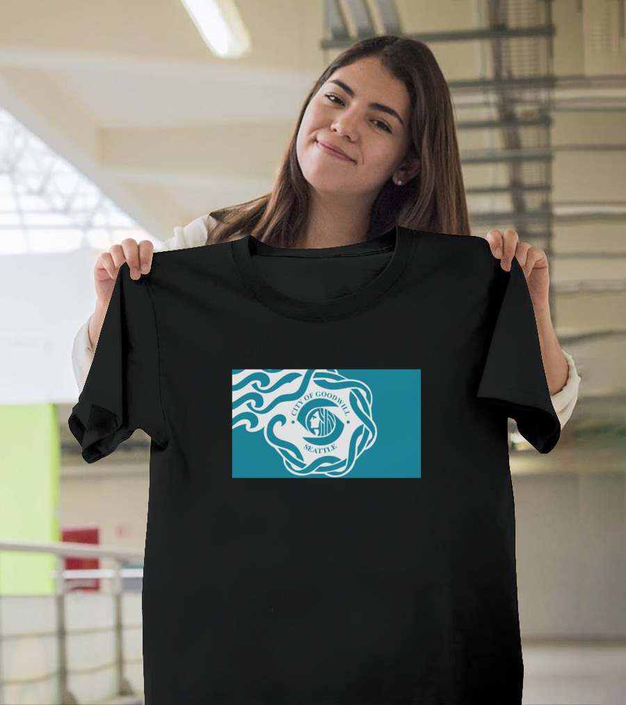 City of Goodwill Seattle Wavy Emblem T-Shirt