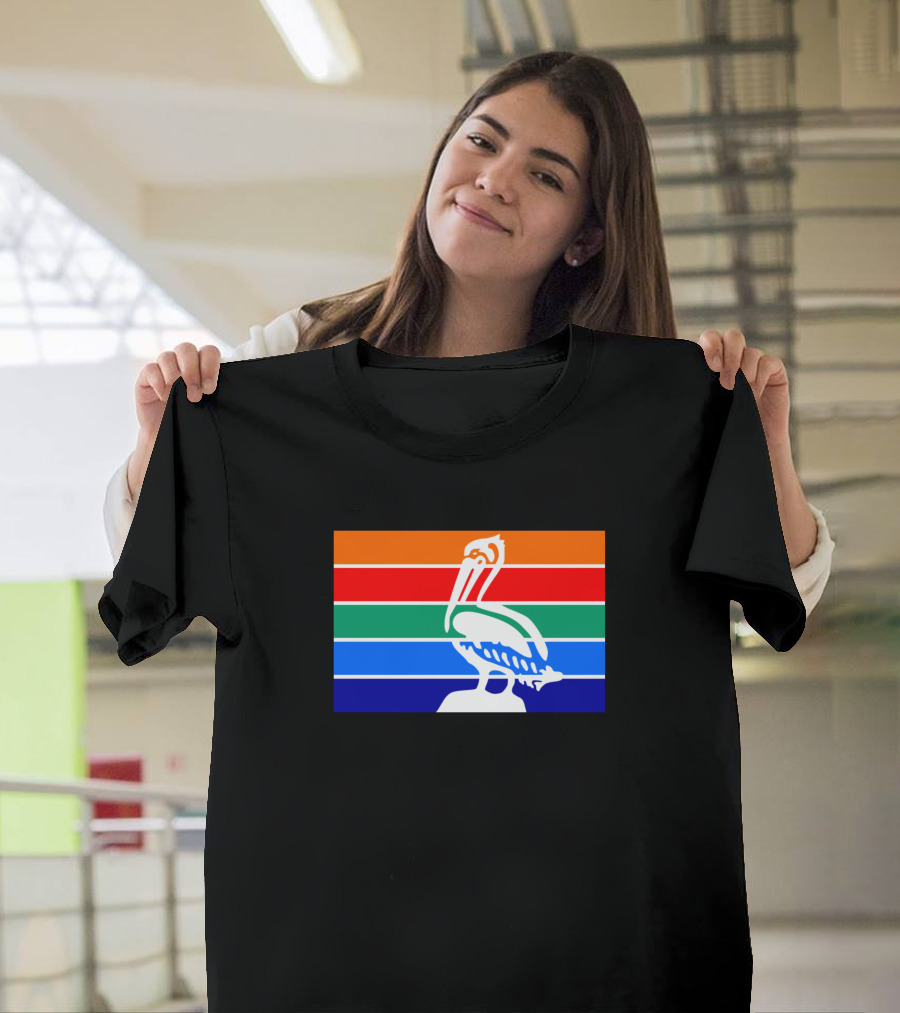 St Petersburg Flag Pelican Multicolor Stripes T-Shirt