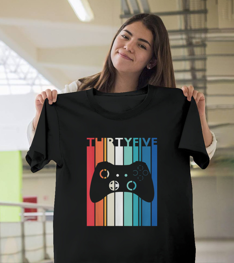 THIRTY FIVE Video Game Controller Birthday T-Shirt