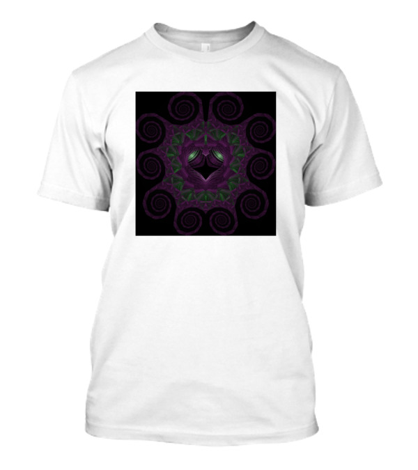 Radioactive Fractal Spiral T-Shirt
