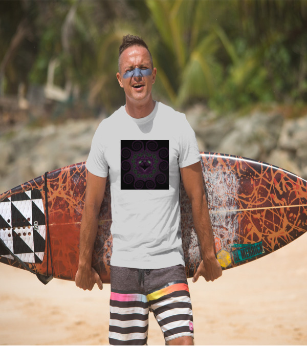 Radioactive Fractal Spiral T-Shirt