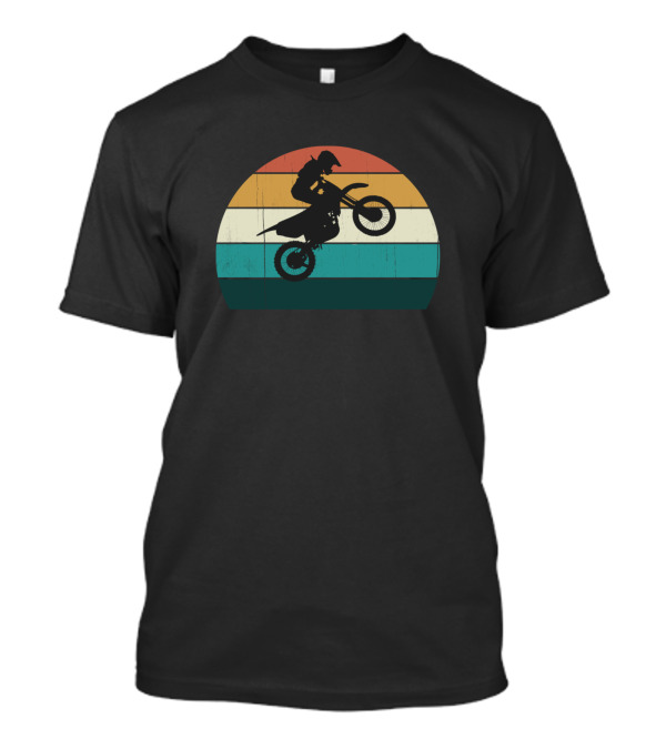 Retro Sunset Motocross Vintage Motorsport Biker T-Shirt