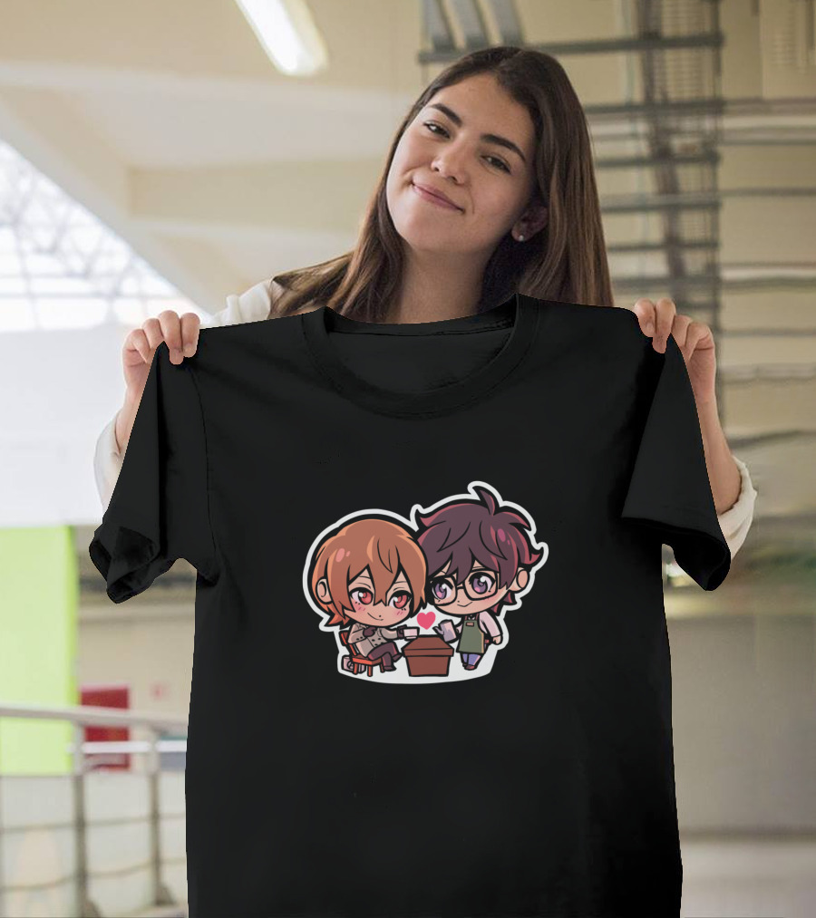 Regular Customer Cute Coffee Date Cartoon Characters T-Shirt