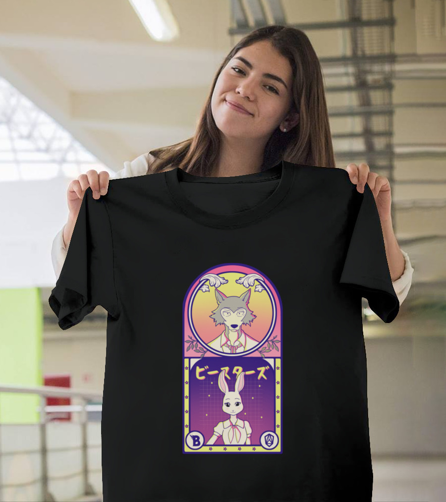 The Wolf And The Rabbit Beastars Anime Animals Merc T-Shirt