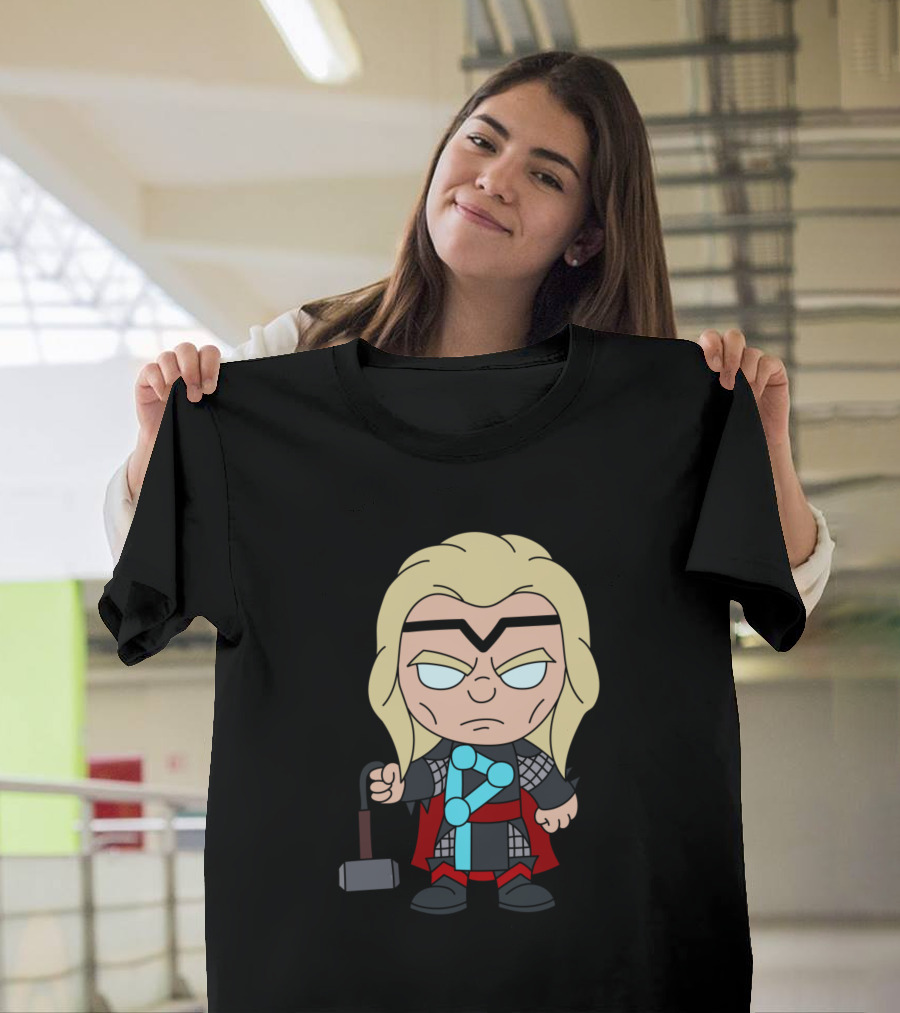 Thor Mjolnir Hammer Cartoon Warrior T-Shirt