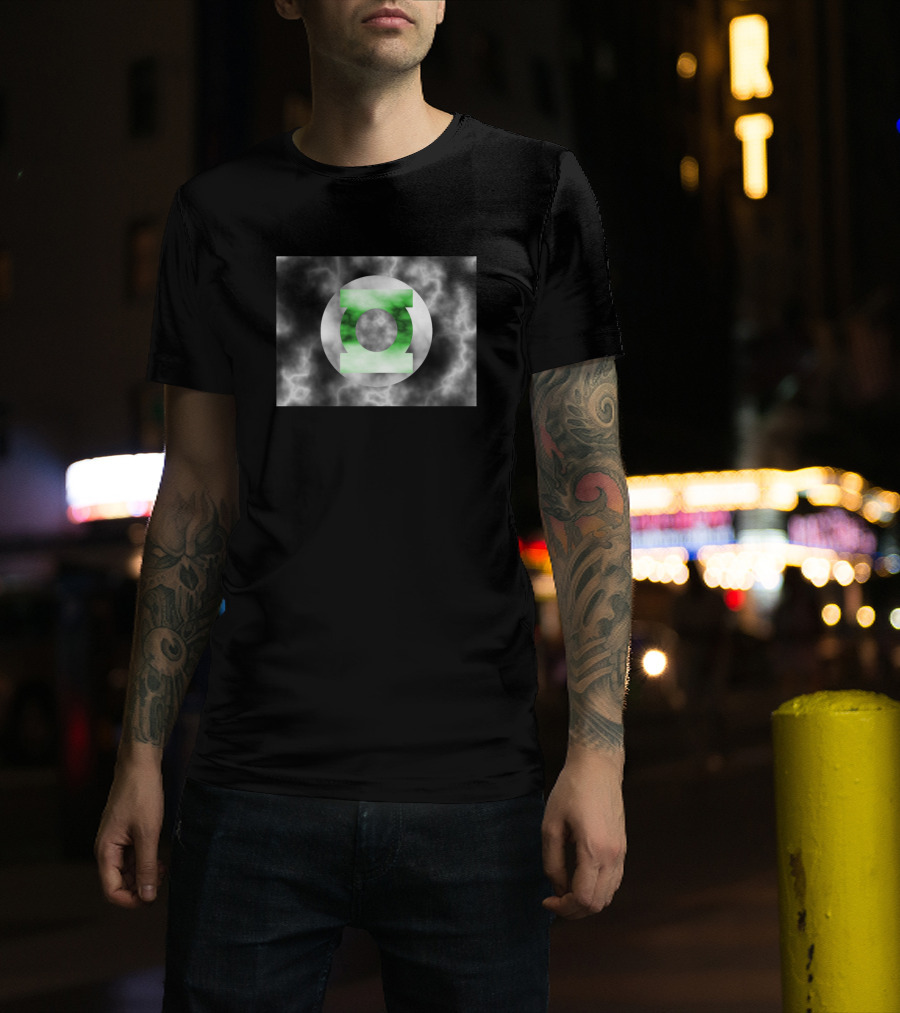 Green Lantern Symbol Smoky Background T-Shirt