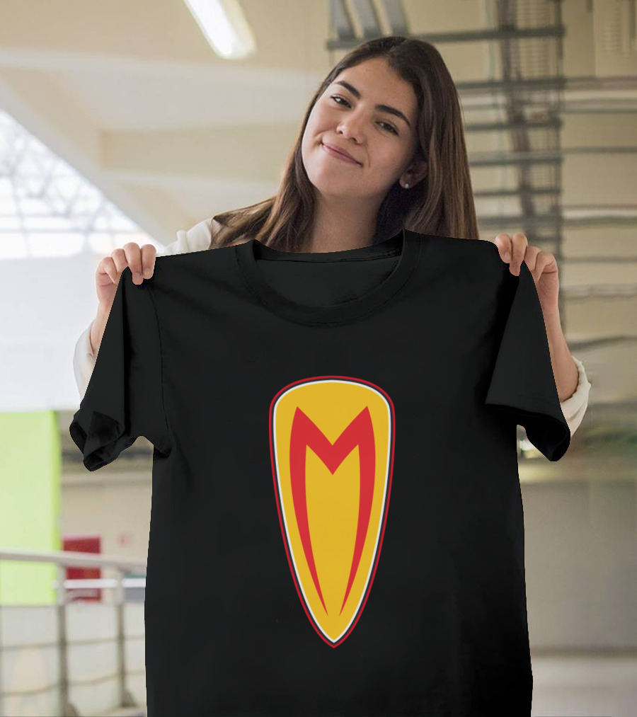 Speed Racer Mach Go Go Go Red M Logo Badge T-Shirt