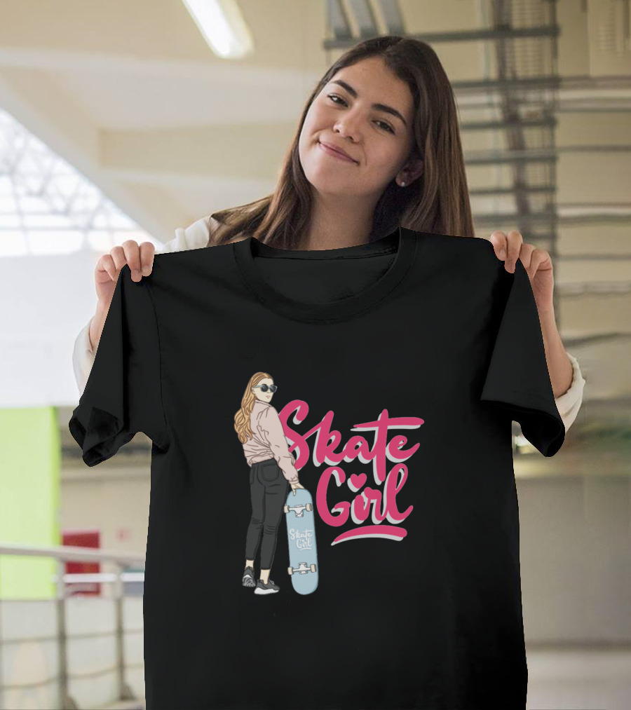 Skate Girl Skateboard Style Retro Fashion and Attitude T-Shirt