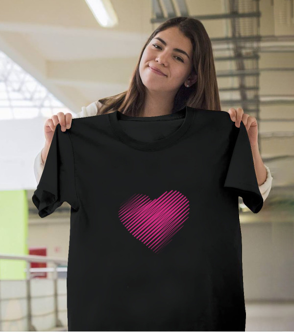 The Chaffee Family Pink Heart Love Name T-Shirt