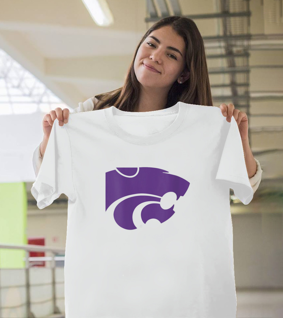 Kansas State University Wildcats NCAA Purple Powercat T-Shirt
