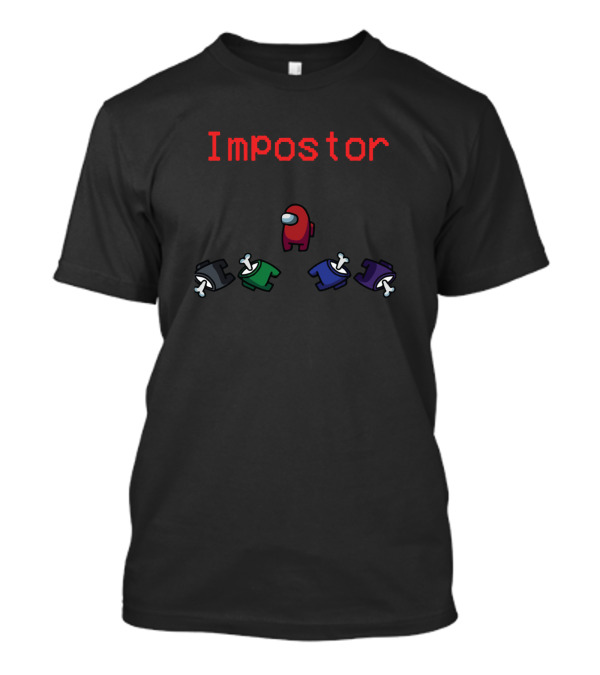 Among Us Impostor Funny Character Graphic Game Reference T-Shirt