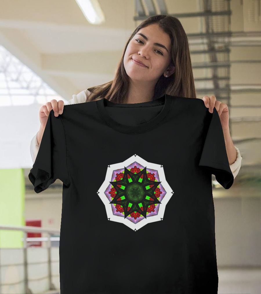 Geometric Fun Mandala Starburst T-Shirt