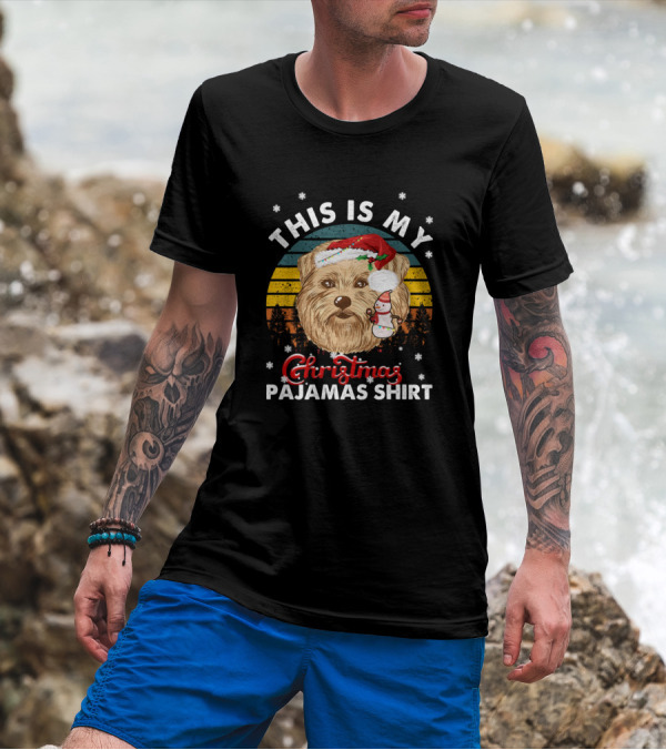 THIS IS MY CHRISTMAS PAJAMAS SHIRT NORFOLK TERRI VINTAGE T-Shirt