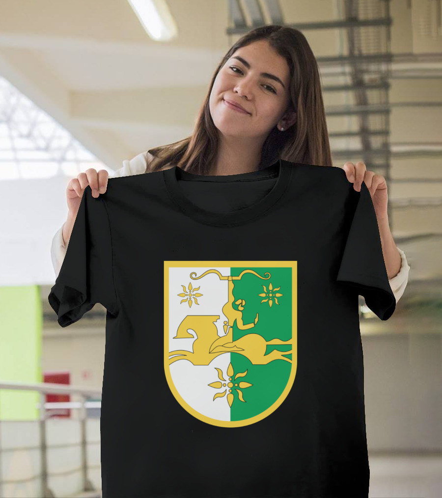 Emblem And Symbol Of Abkhazia Featuring Horse Rider Shield T-Shirt