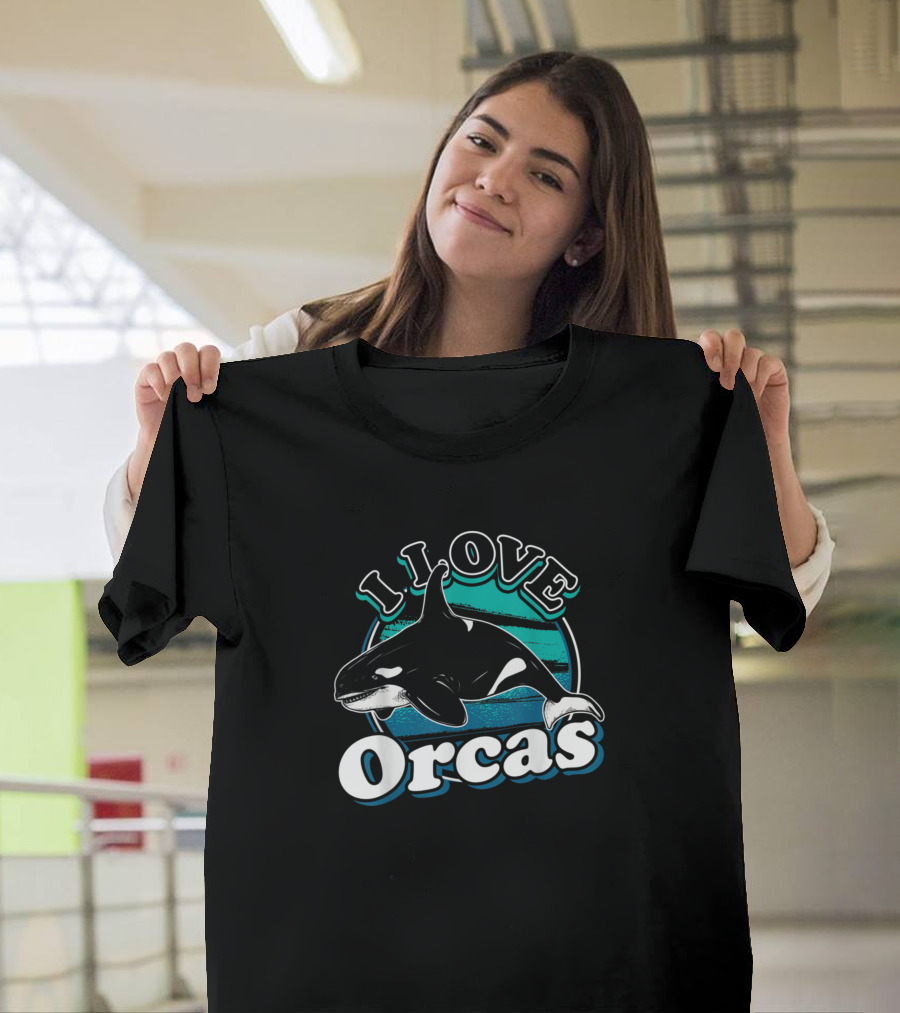 I Love Orcas 157 Killer Whale Ocean Fan T-Shirt