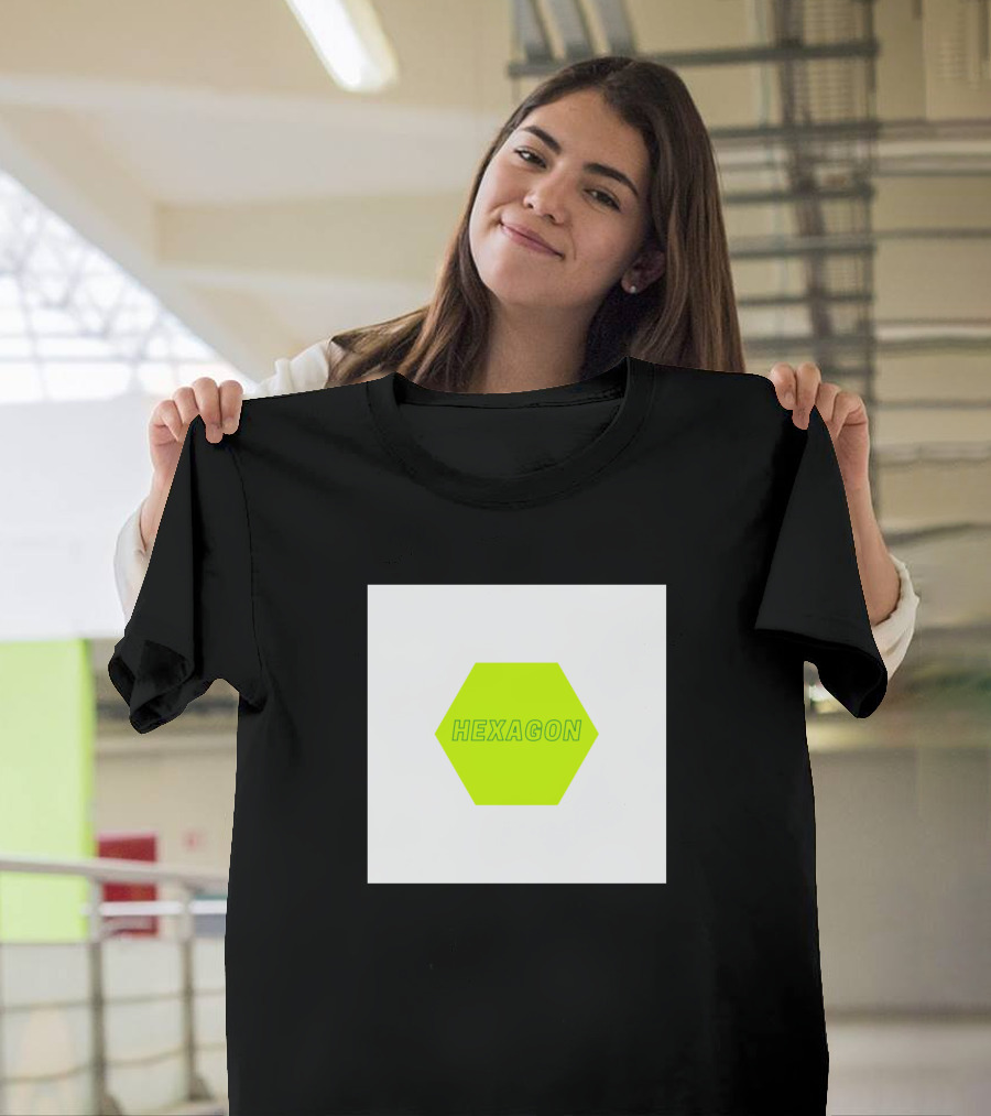 HEXAGON Neon Green T-Shirt